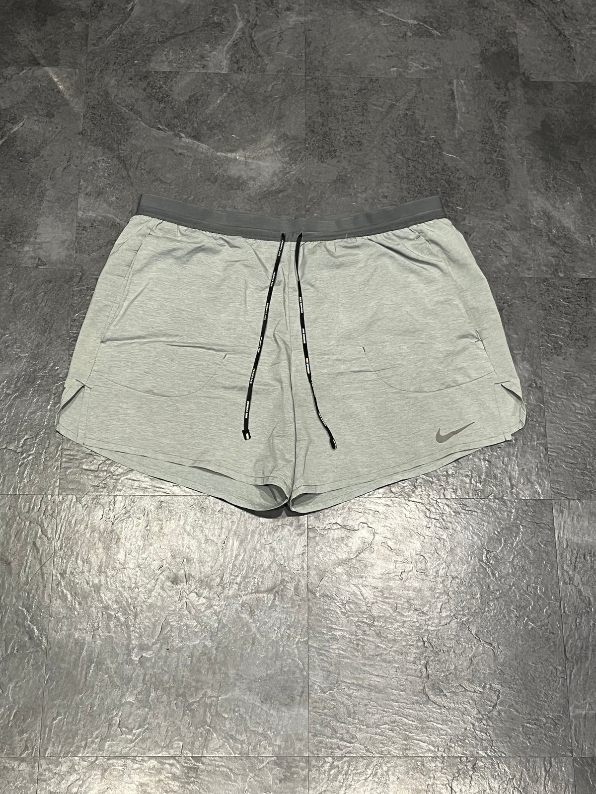 Grey Nike Men’s Dri Fit Flex Stride 5” Brief Lined Running Shorts