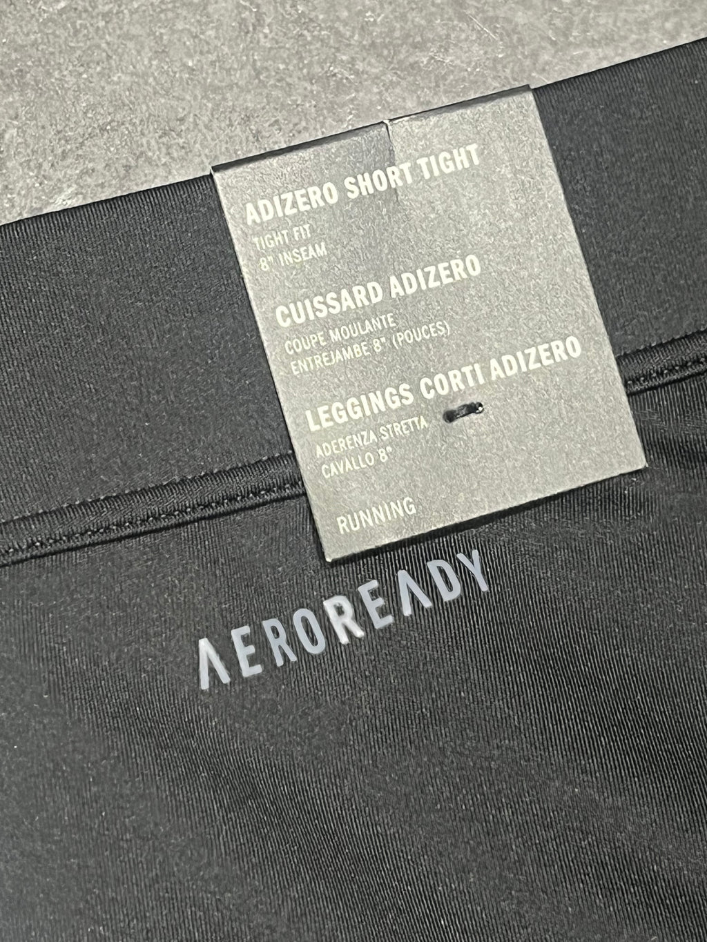 Black & White Adidas Men’s Aeroready Adizero Racing 1/2 Tights
