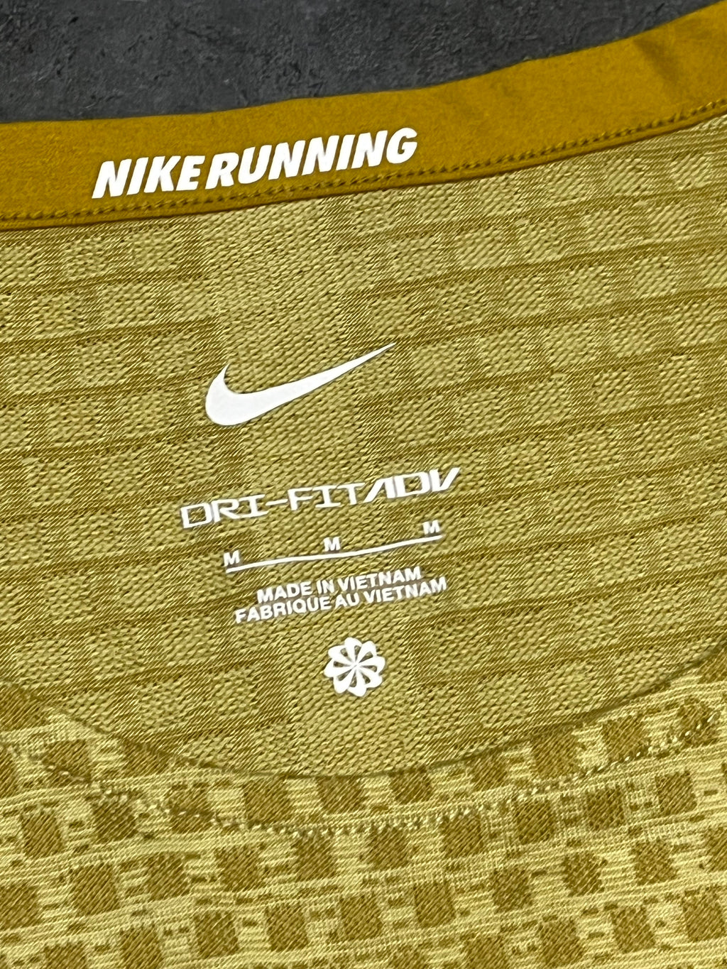Gold Yellow Nike Men’s Dri Fit ADV Running T Shirt