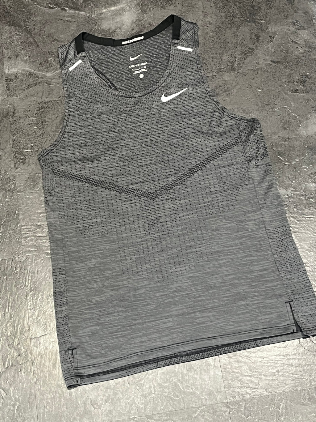 Dark Grey Nike Men’s Dri Fit ADV Running Singlet