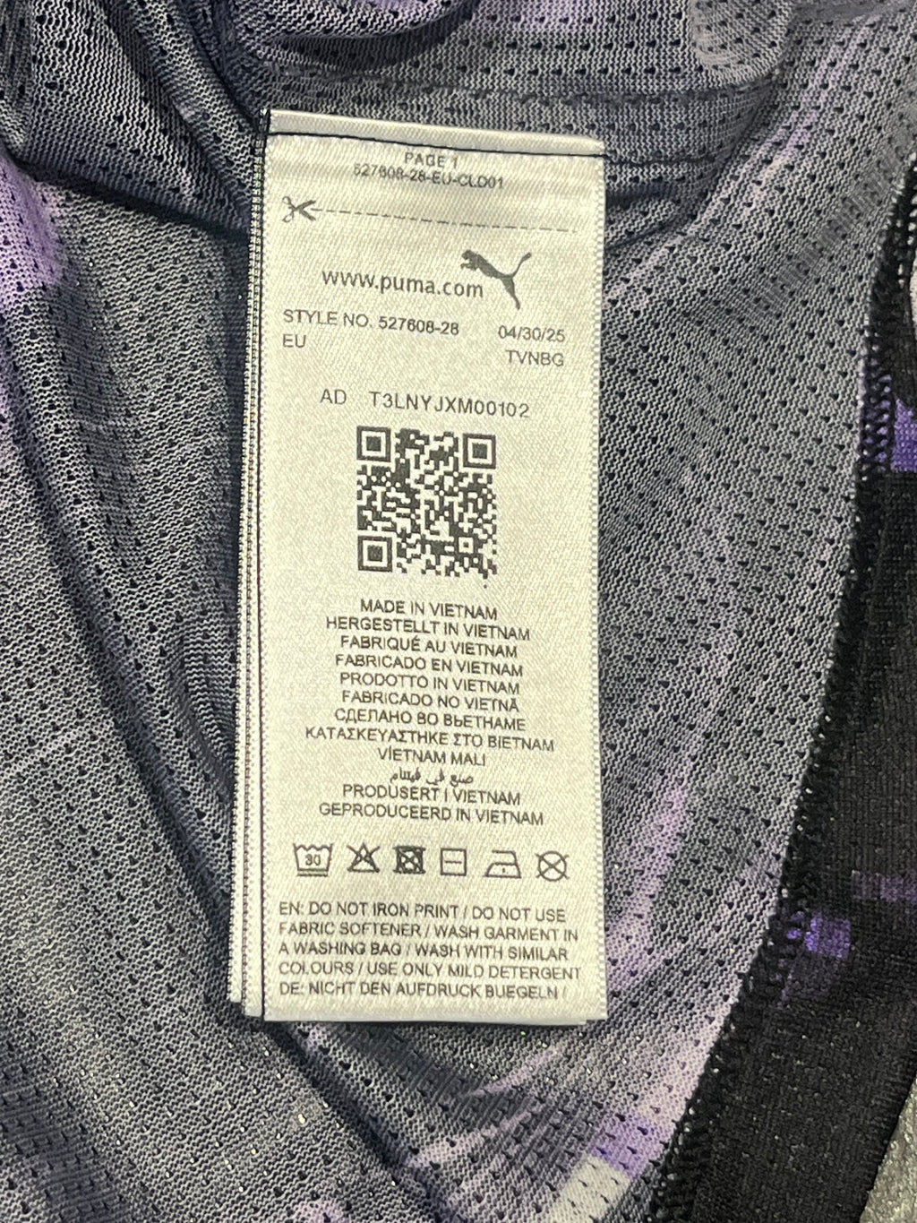Black & Purple Puma Men’s Ultraspun Racing Singlet