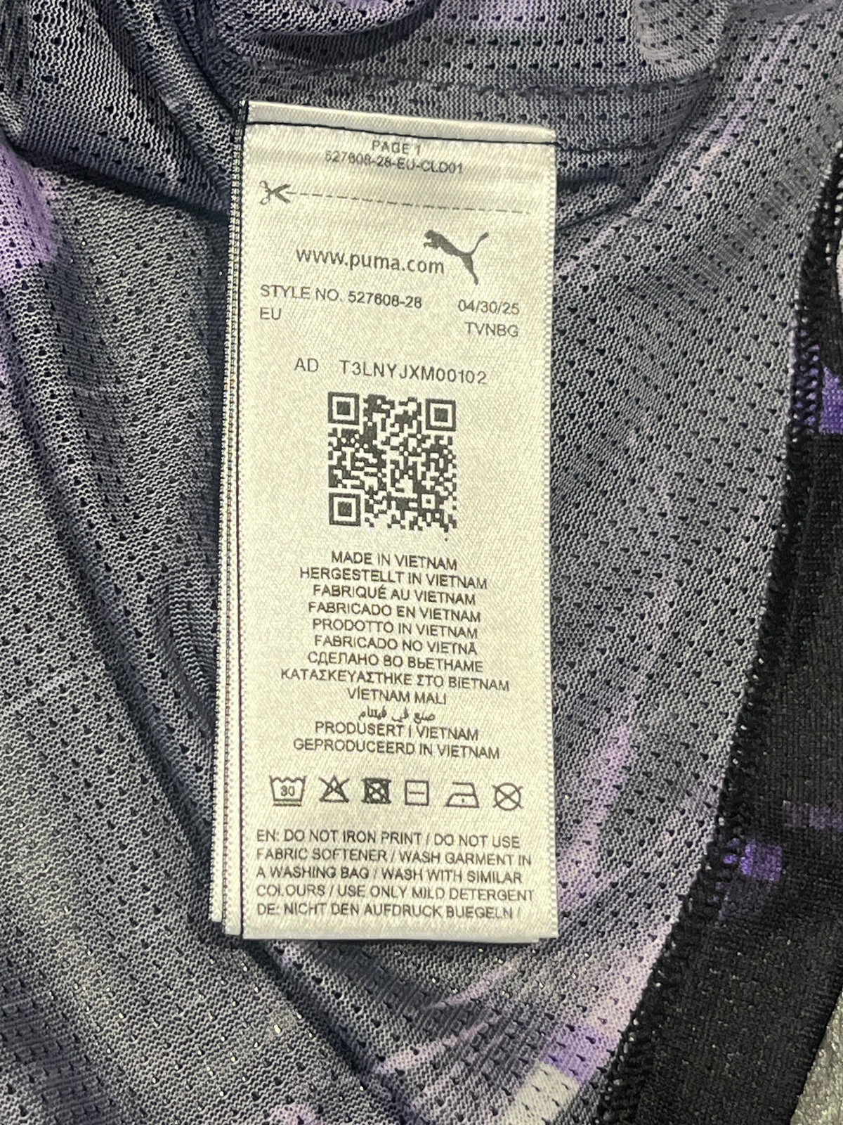 Black & Purple Puma Men’s Ultraspun Racing Singlet