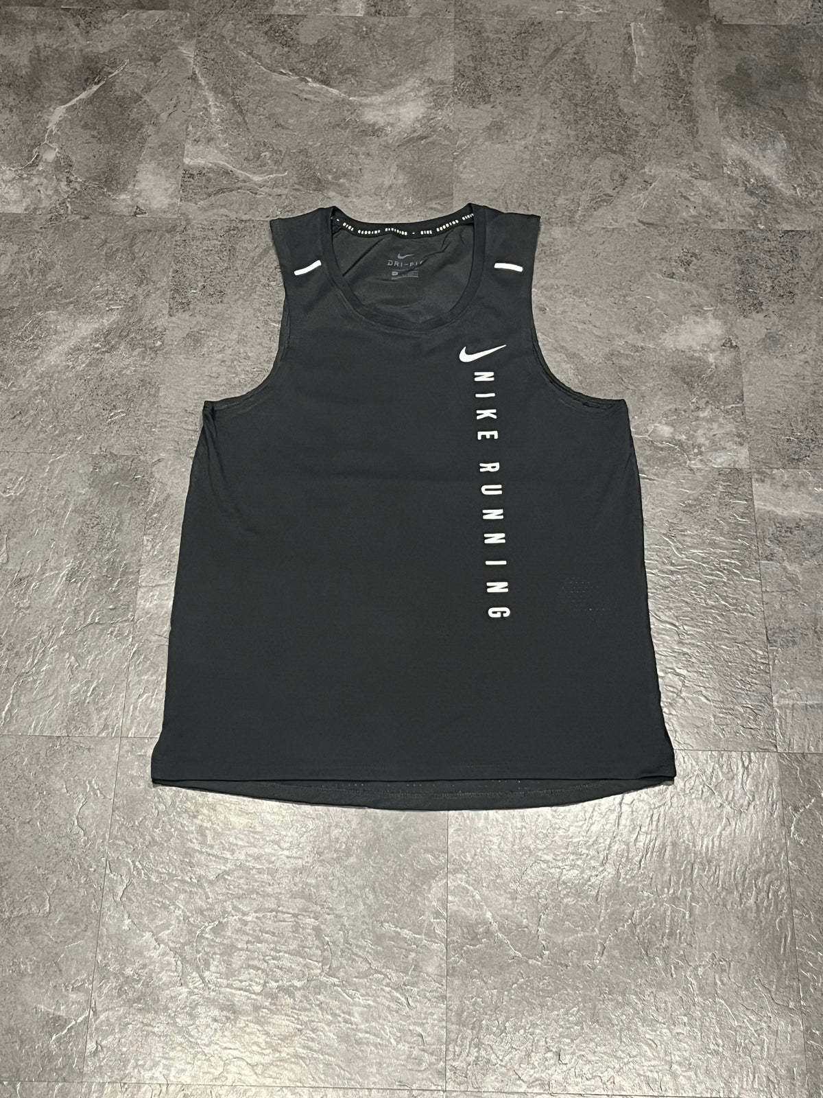 Black Nike Men’s Dri Fit Running Division Singlet