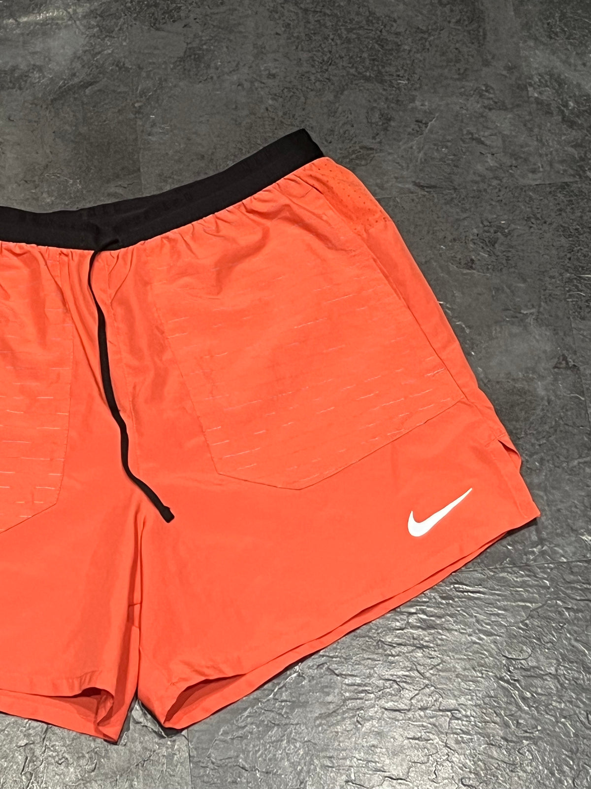 Orange Nike Men’s Dri Fit Running Division 5” Brief Lined Running Shorts