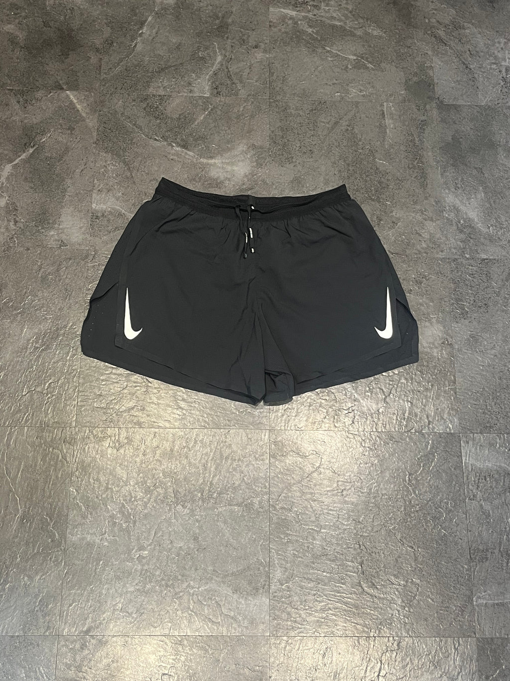 Black Nike Men’s Dri Fit ADV Aeroswift 4” Racing Split Shorts