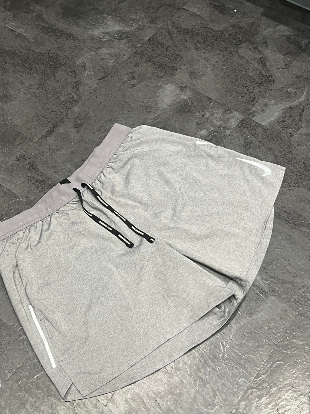 Grey Nike Men’s Dri Fit Flex Stride 5” Brief Lined Running Shorts