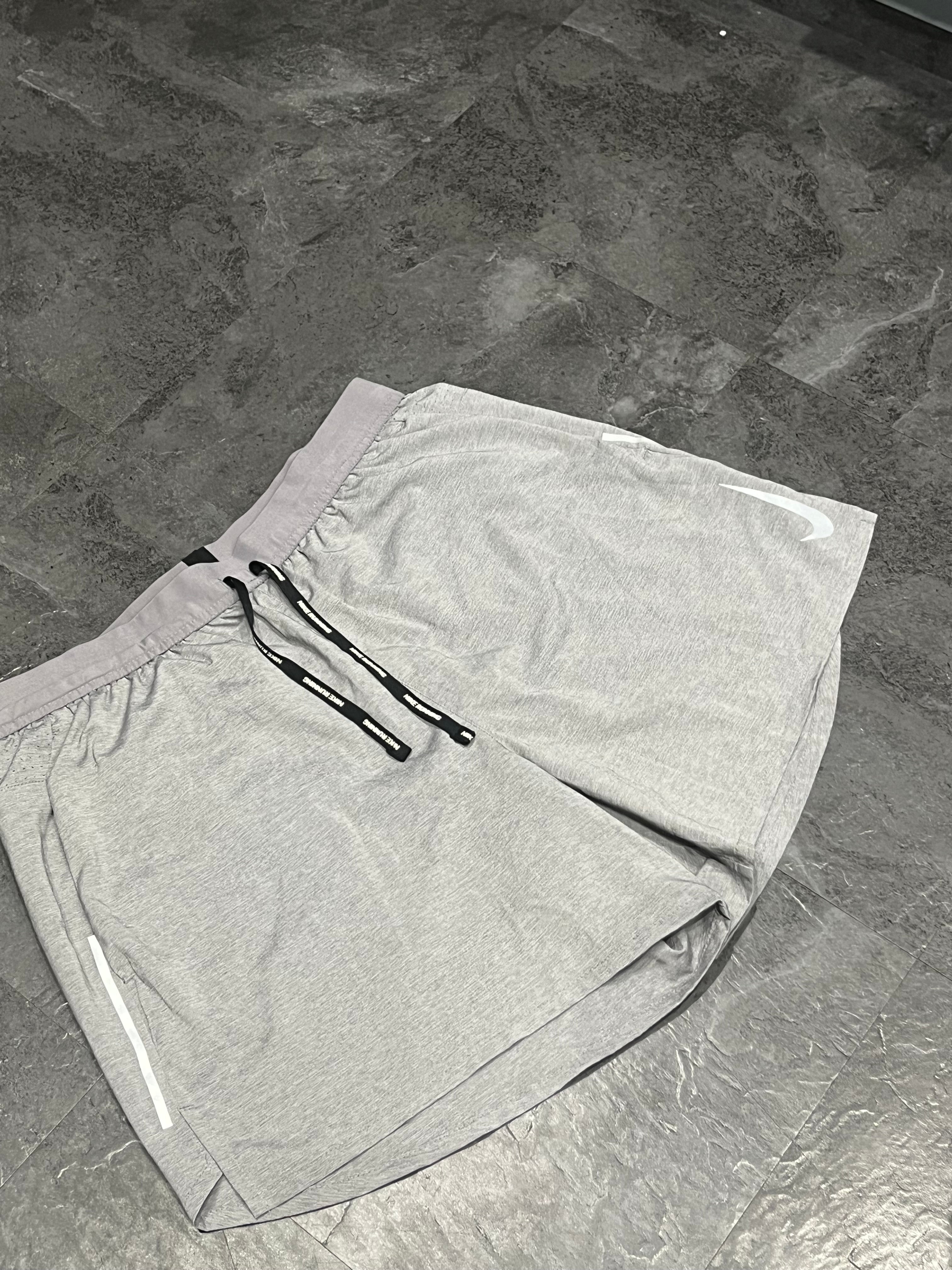 Grey Nike Men’s Dri Fit Flex Stride 5” Brief Lined Running Shorts