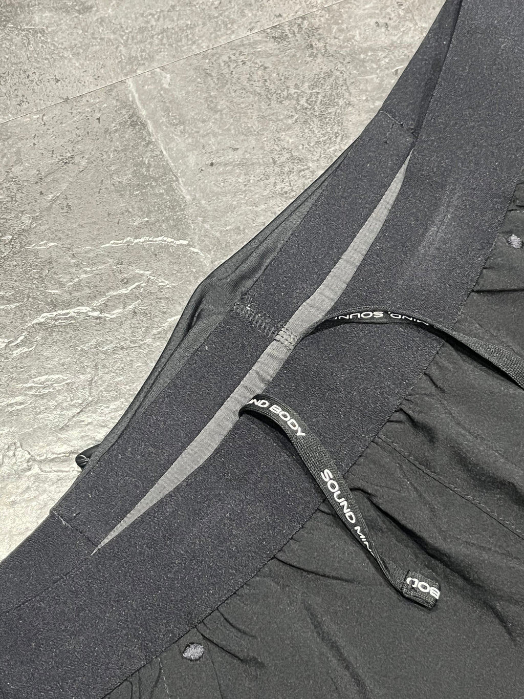 Black & Grey Asics Men’s  Actibreeze Road 5” 2IN1 Running Shorts