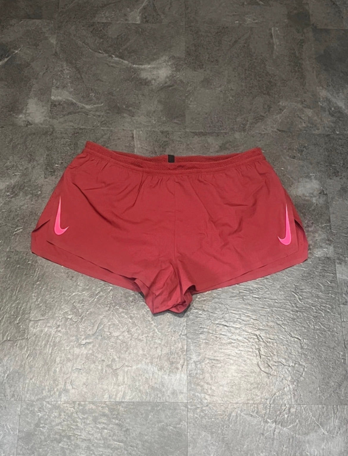 Red Nike Men’s Dri Fit Aeroswift ADV Running Split Shorts