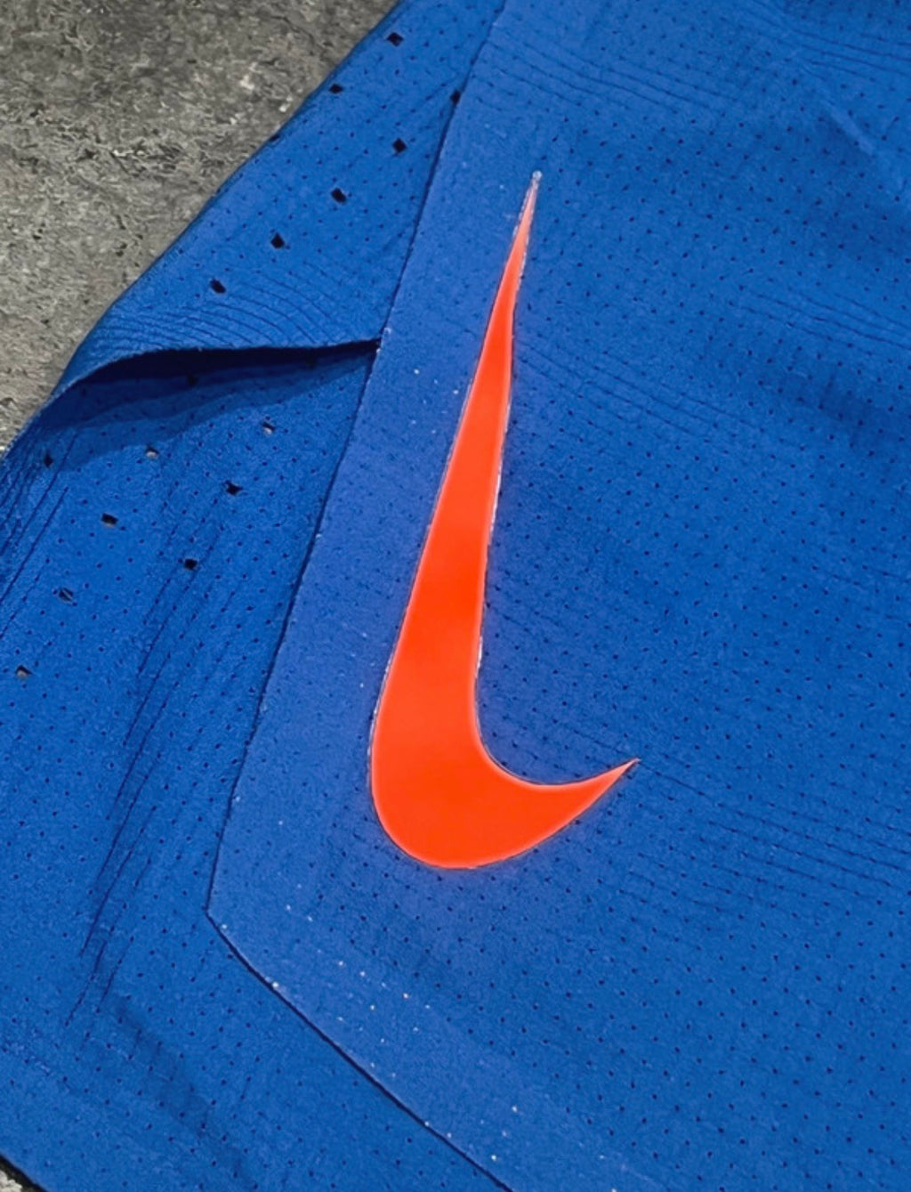 Blue & Orange Nike Men’s Dri Fit ADV 2” Racing Split Shorts