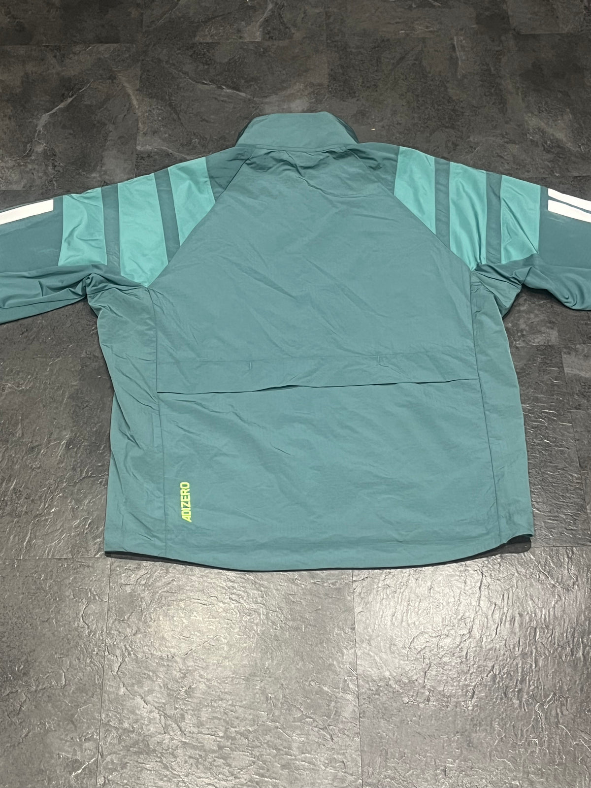 Teal Adidas Adizero Mens Archive Lightweight Running Jacket