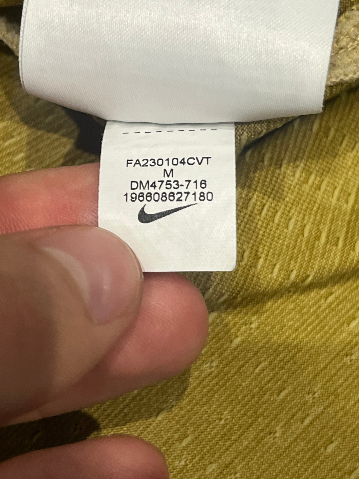 Gold Yellow Nike Men’s Dri Fit ADV Running T Shirt