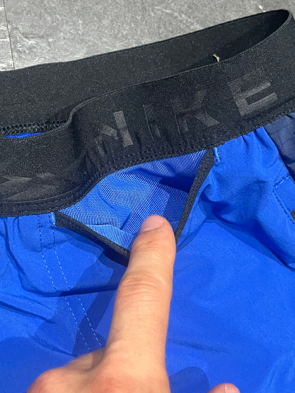 Blue Nike “Second Sunrise” Men’s Dri Fit Trail 7” Brief Lined Running Shorts