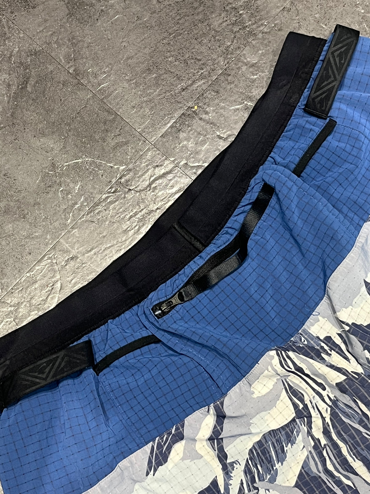 Blue Camo Nike Men’s Dri Fit Trail 5” Brief Lined Running Shorts