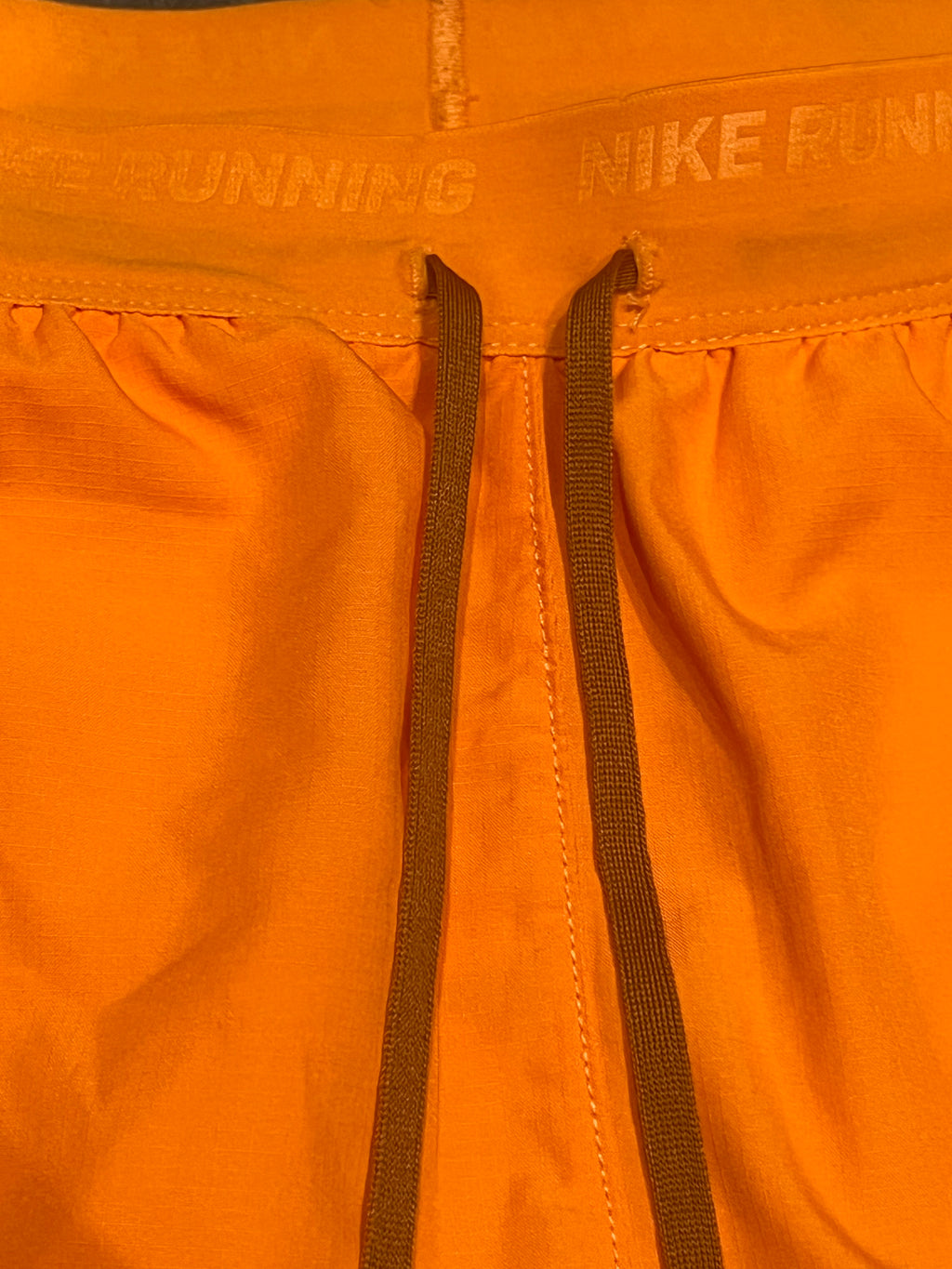 Orange Nike Men’s Dri Fit Flex Stride 7” Brief Lined Running Shorts