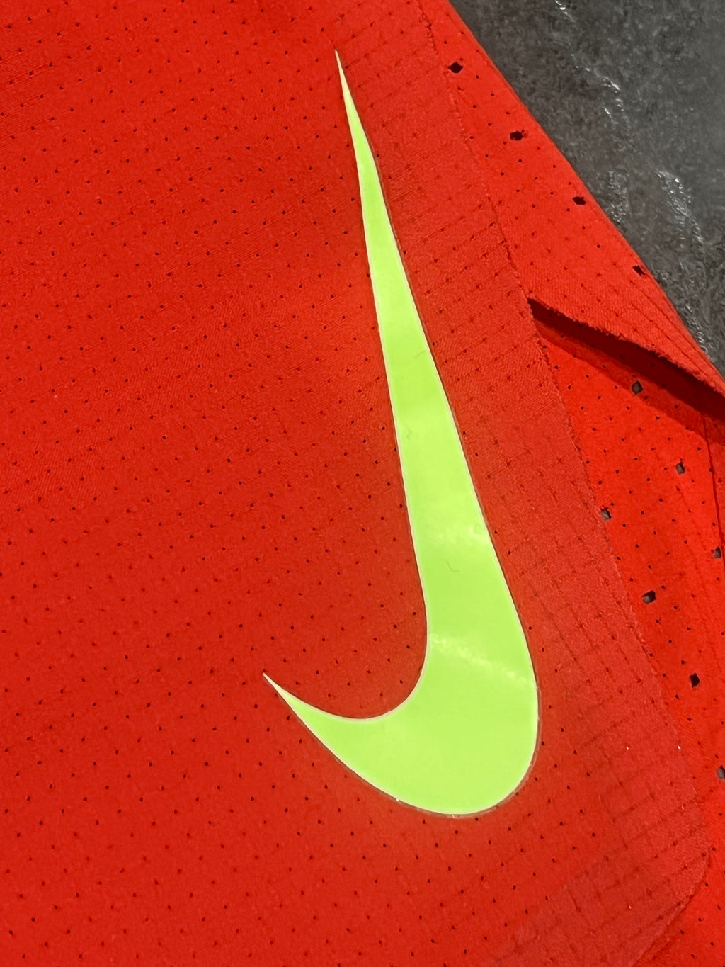 Red & Ghost Green Nike Men’s Dri Fit ADV Aeroswift 2” Racing Split Shorts