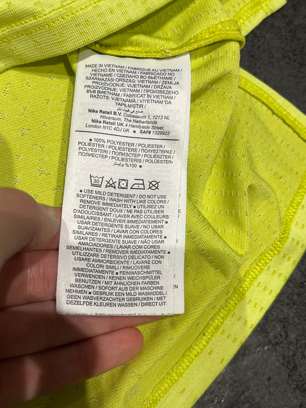 Lemon Nike Men’s Dri Fit ADV Running T Shirt