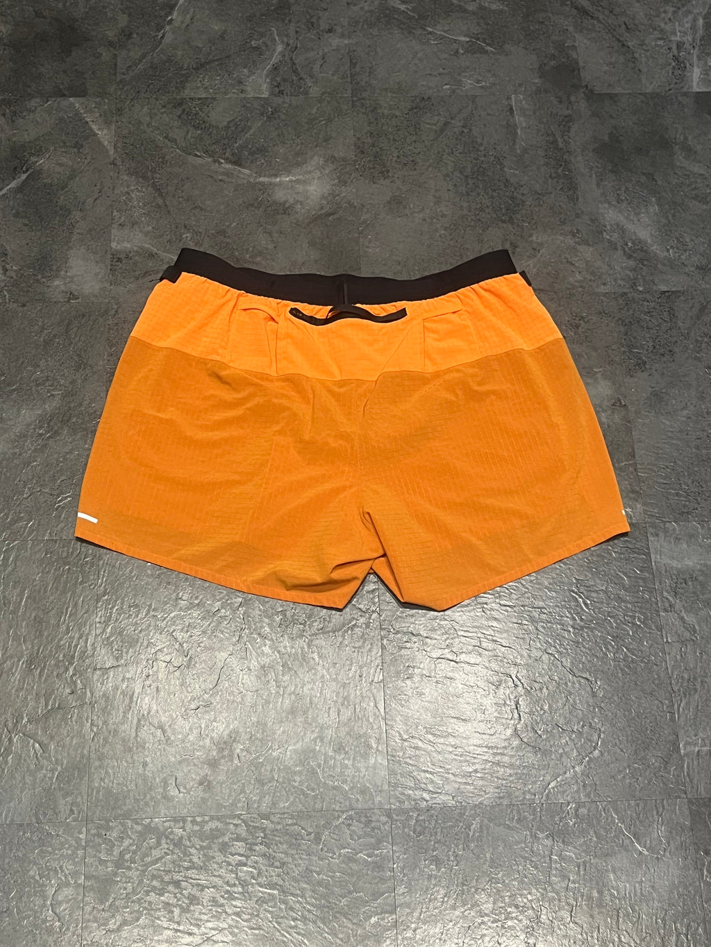 Orange Nike Men’s Dri Fit Trail 5” Brief Lined Running Shorts