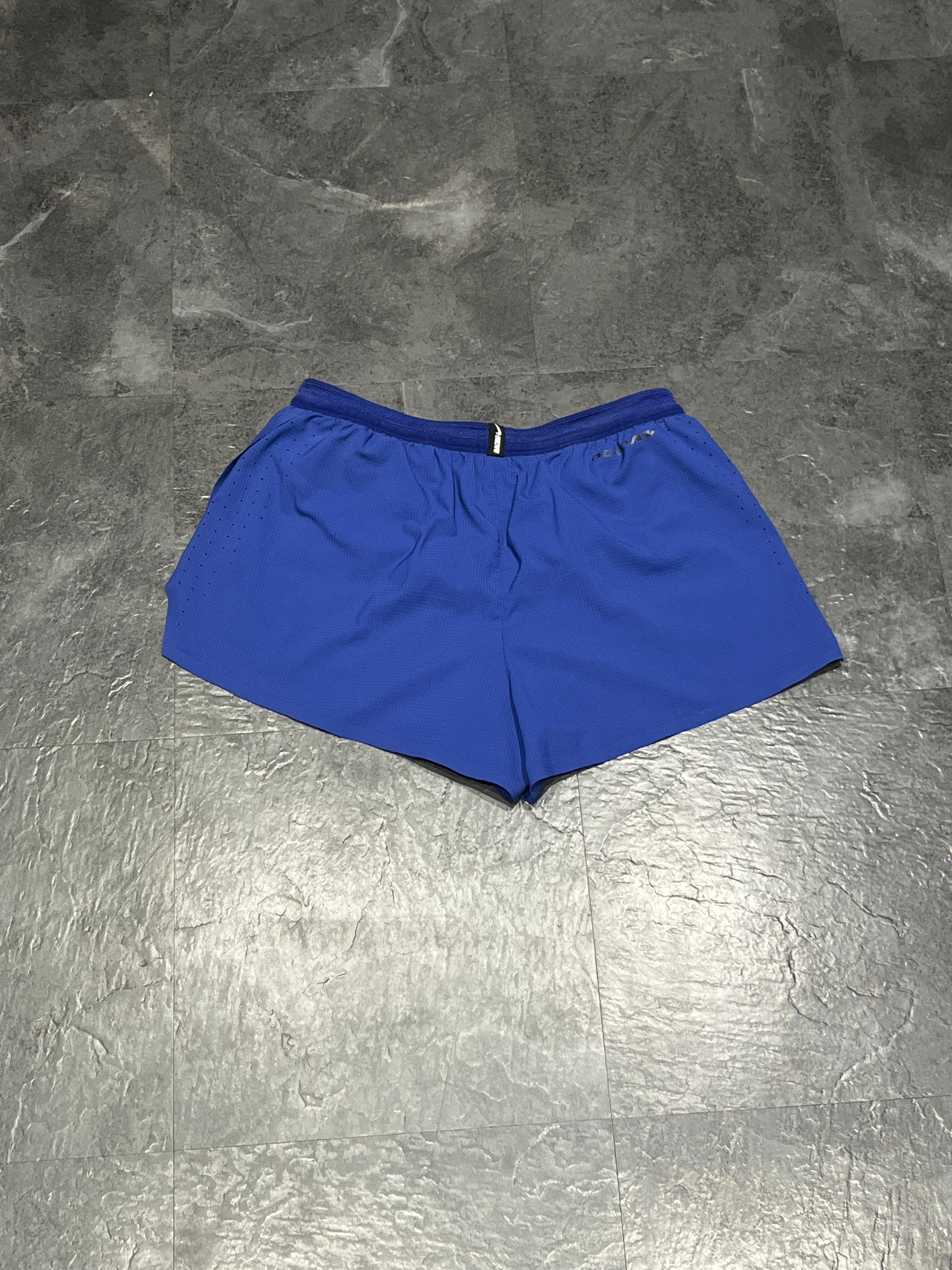 Blue & Orange Nike Men’s Dri Fit ADV Aeroswift 2” Racing Split Shorts