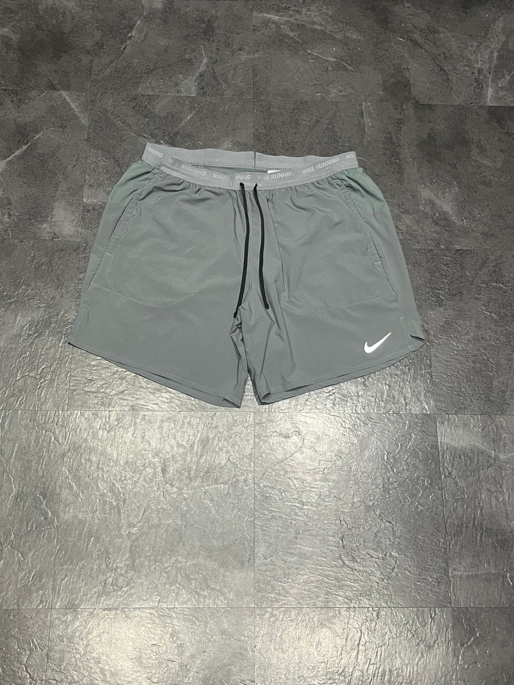 Grey Nike Men’s Dri Fit Flex Stride 7” Brief Lined Running Shorts