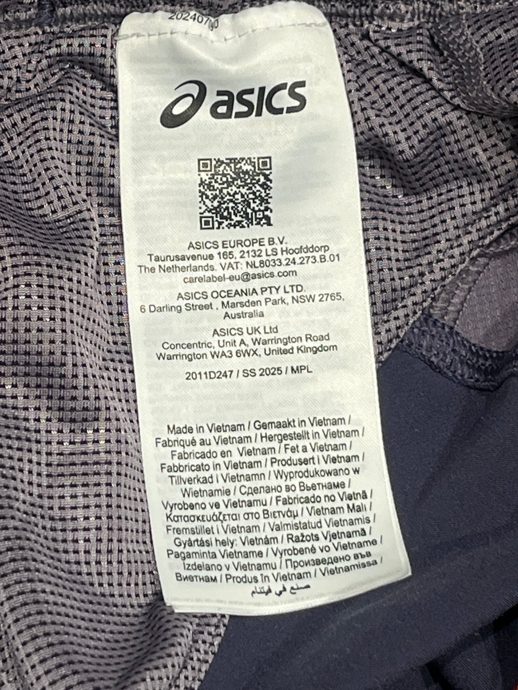 Lavender / Indigo Fog Asics Men’s Road 5” Brief Lined Running Shorts