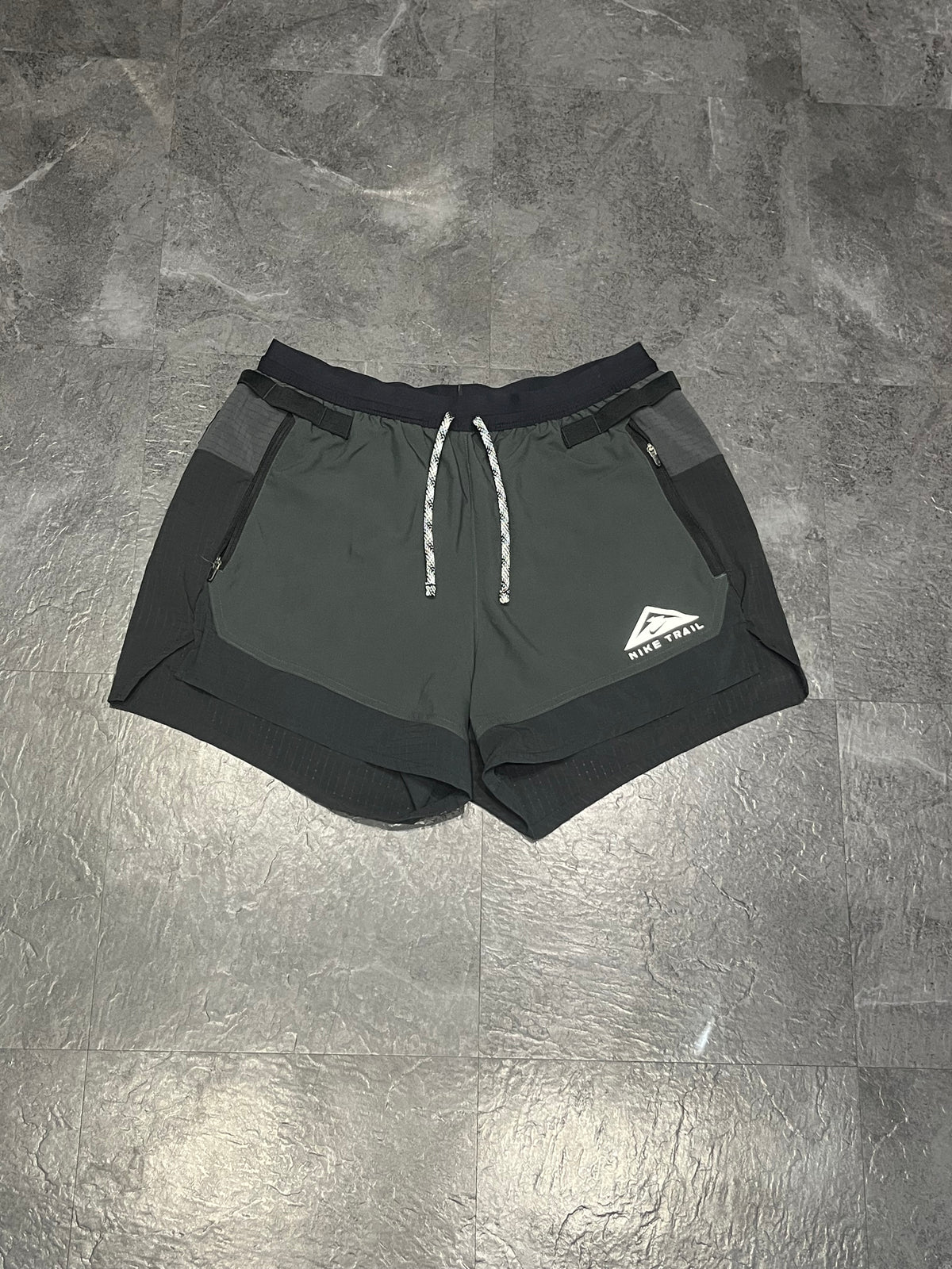 Black Nike Men’s Dri Fit Trail 5” Brief Lined Running Shorts