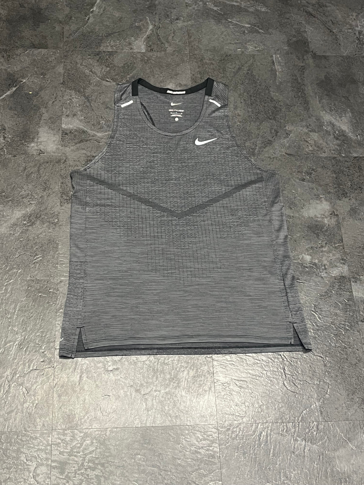 Dark Grey Nike Men’s Dri Fit ADV Running Singlet