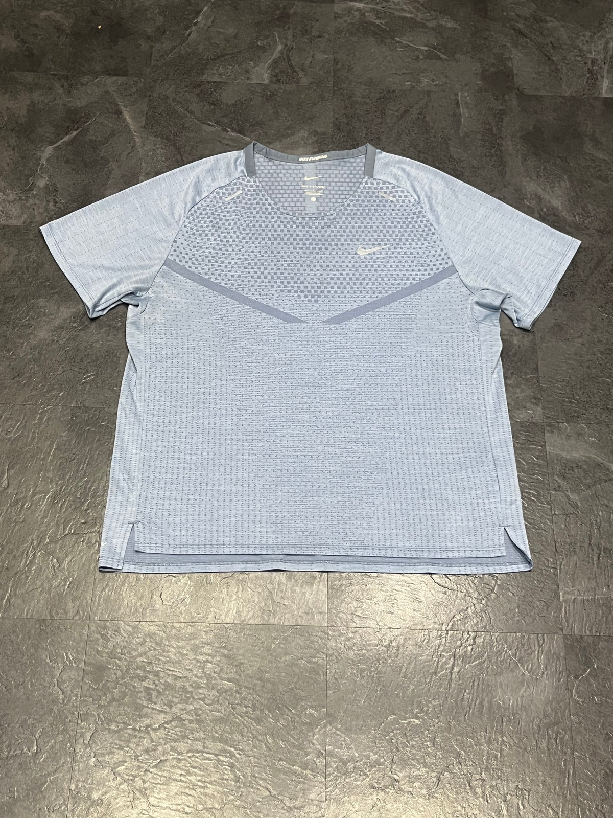 Light Blue Nike Men’s Dri Fit ADV Running T Shirt