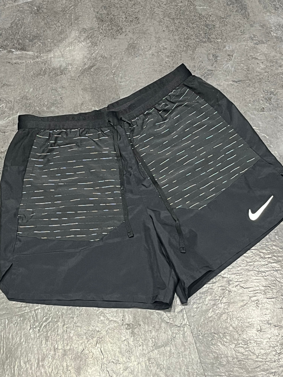 Black Nike Men’s Dri Fit Running Division 5” Brief Lined Running Shorts
