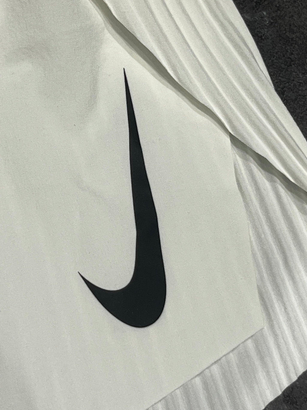 White Nike Women’s Dri Fit ADV AeroSwift Racing Split Shorts