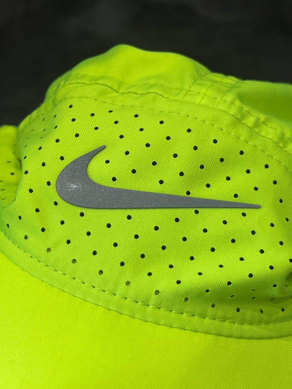 Neon Nike Men’s Dri Fit ADV Fly Tailwind Running Cap