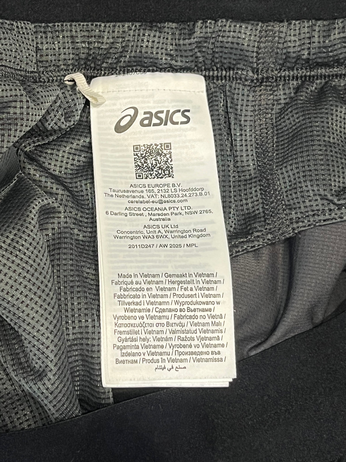 Black/Grey Asics Men’s Actibreeze Road 5” Brief Lined Running Shorts