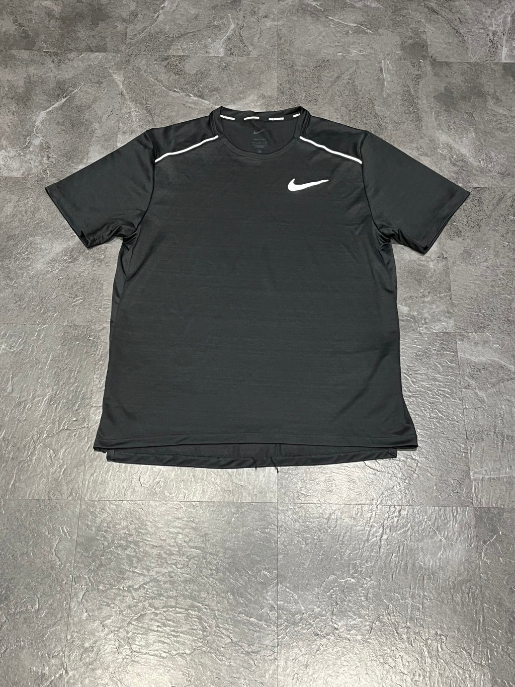 Black Nike Men’s Dri Fit Miler Running T Shirt