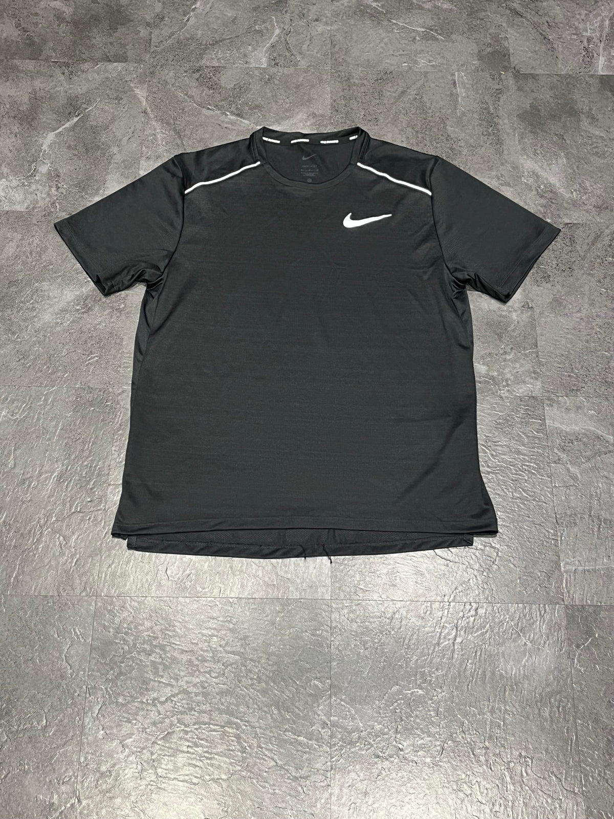 Black Nike Men’s Dri Fit Miler Running T Shirt