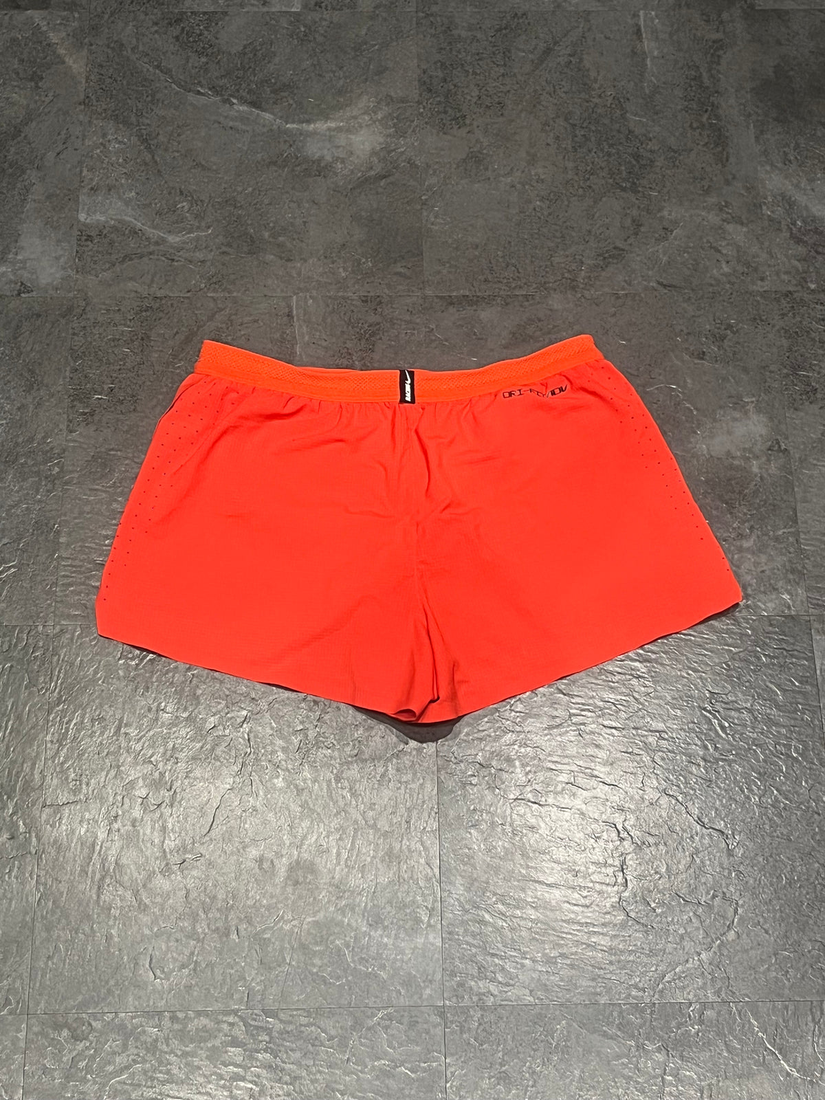 Red & Ghost Green Nike Men’s Dri Fit ADV Aeroswift 2” Racing Split Shorts
