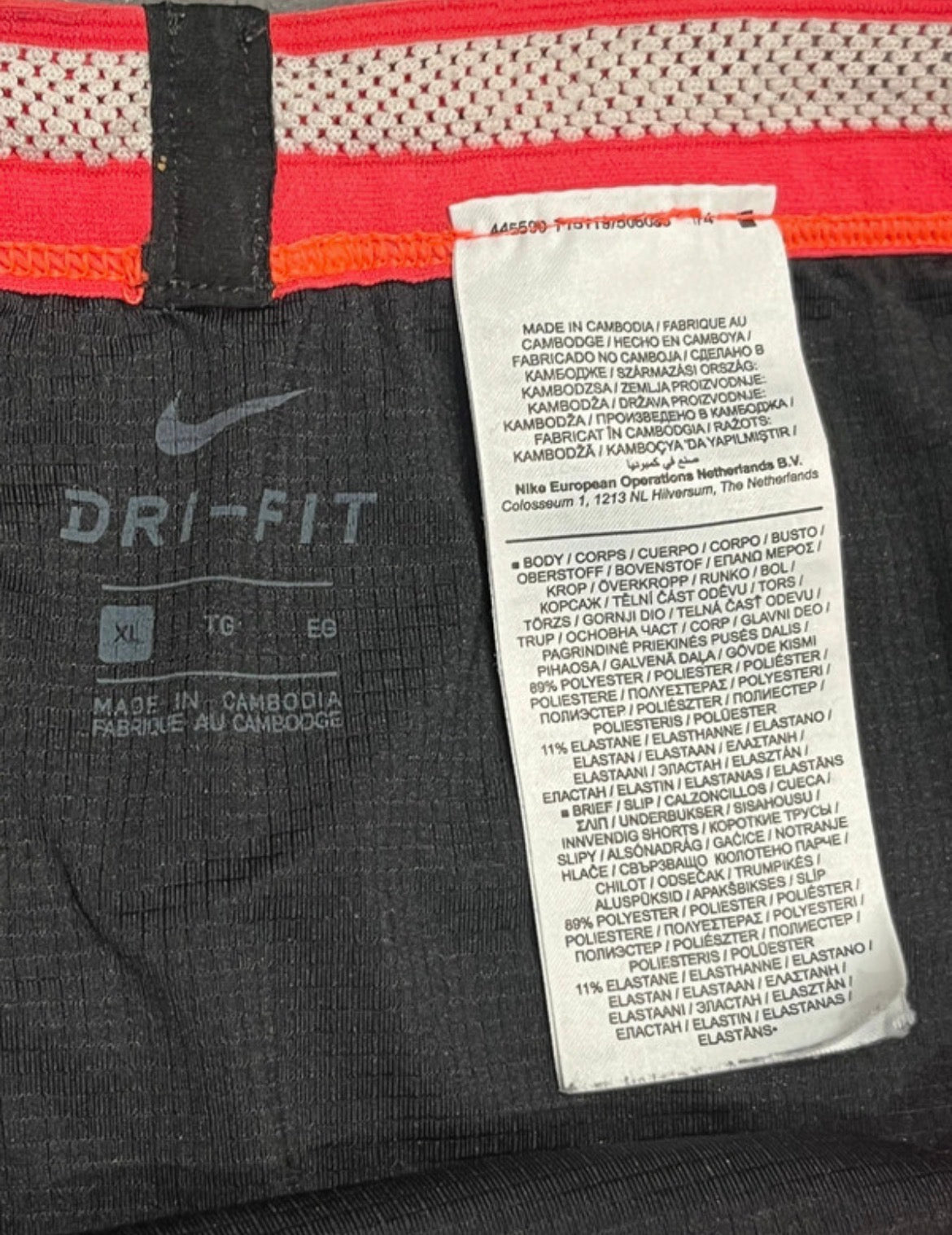 Red Nike Men’s Dri Fit ADV Aeroswift Racing 1/2 Tights