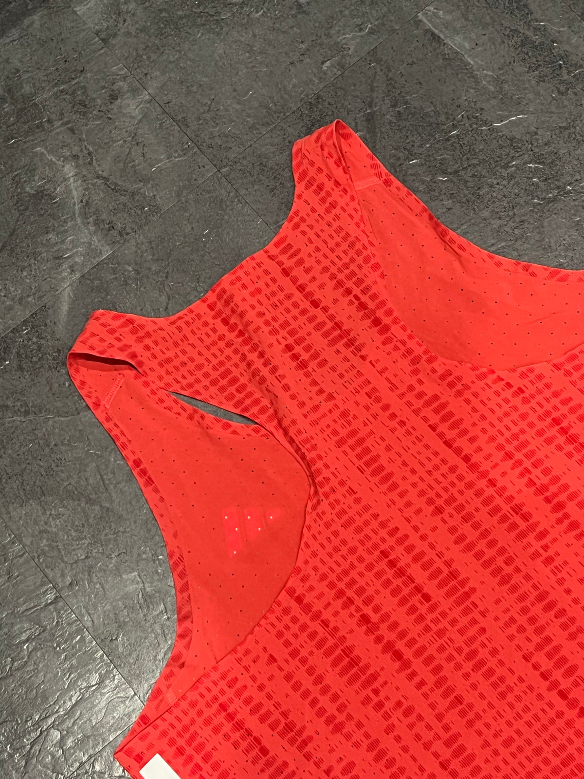 Red Adidas Adizero Men’s Promo Racing Singlet