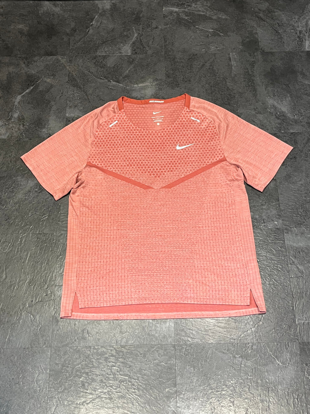 Orange / Salmon Pink Nike Men’s Dri Fit ADV Running T Shirt