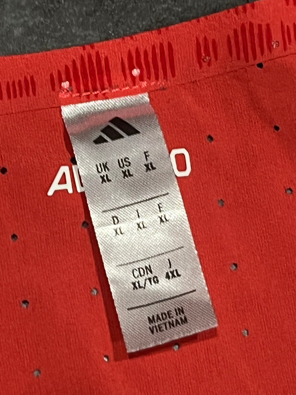 Red Adidas Adizero Men’s Promo Racing Singlet