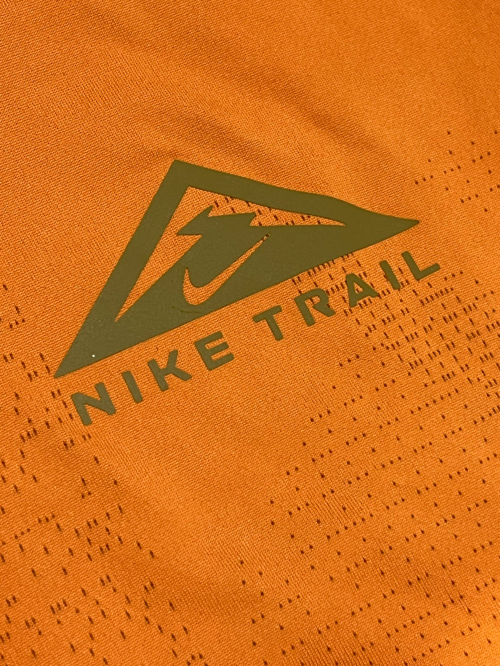 Orange Nike Men’s Dri Fit Rise 365 Trail Running T Shirt