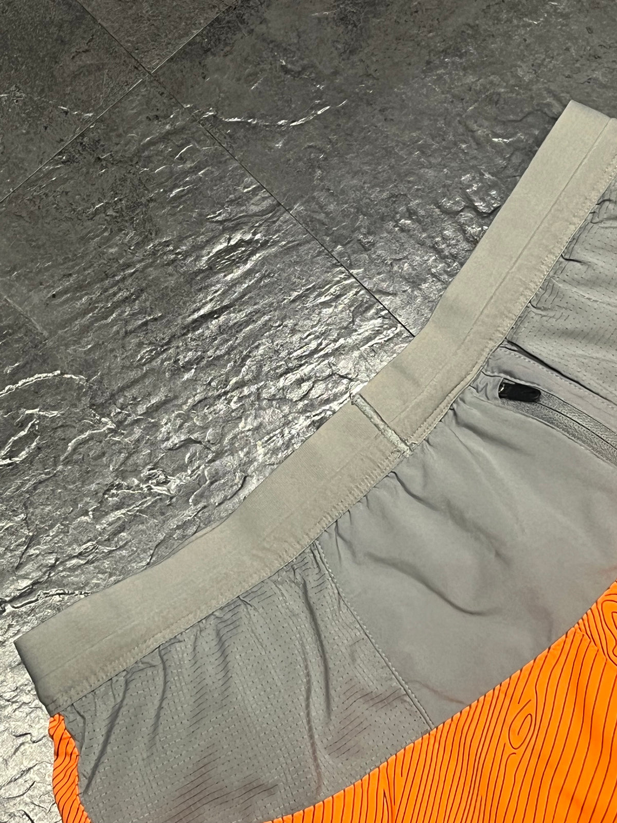 Orange Nike Men’s Dri Fit Trail 5” Brief Lined Running Shorts