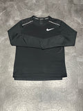 Black Nike Men’s Dri Fit Miler Long Sleeve Running Top