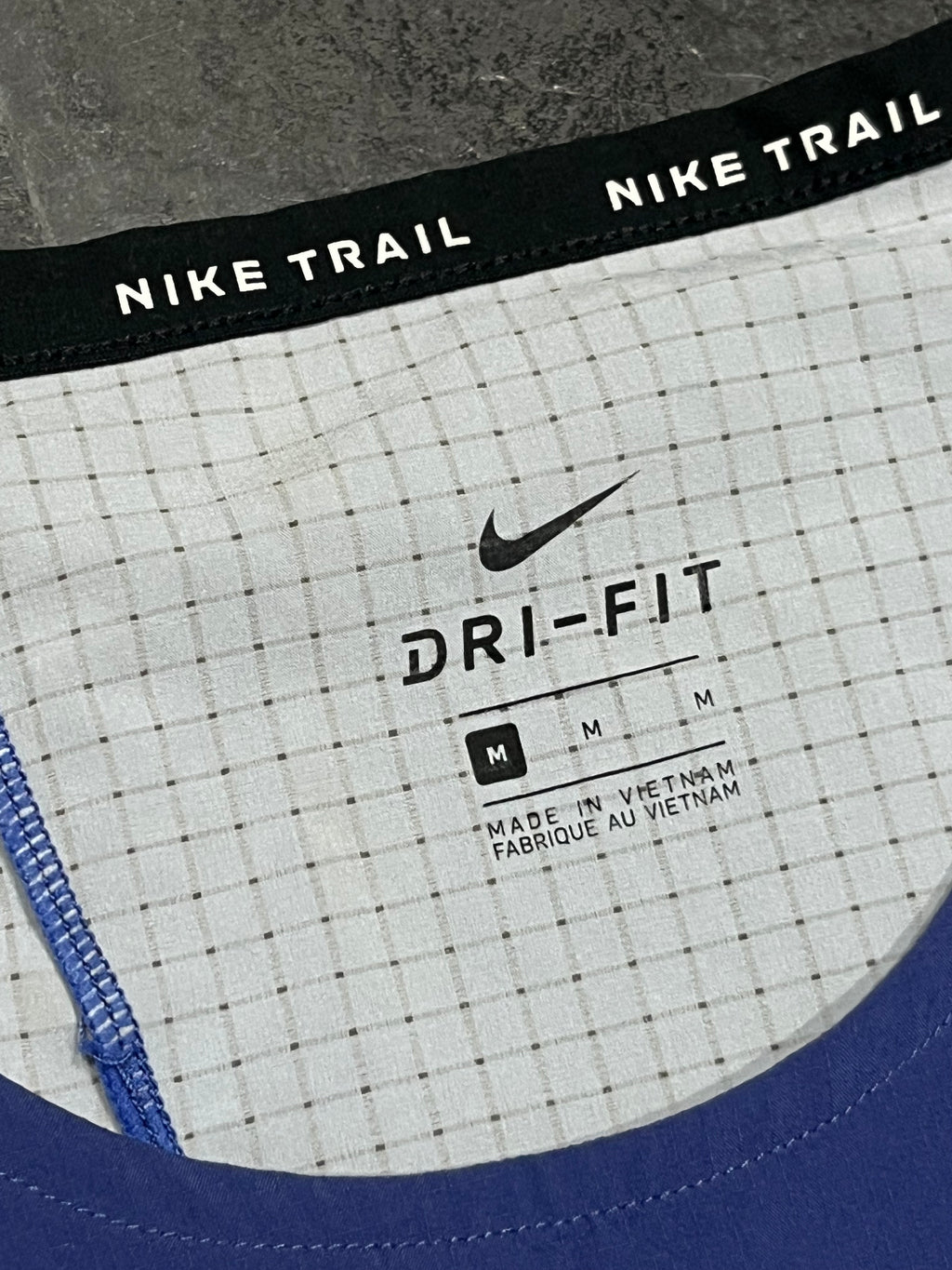 Blue Nike Men’s Dri Fit Rise 365 Trail Running Singlet
