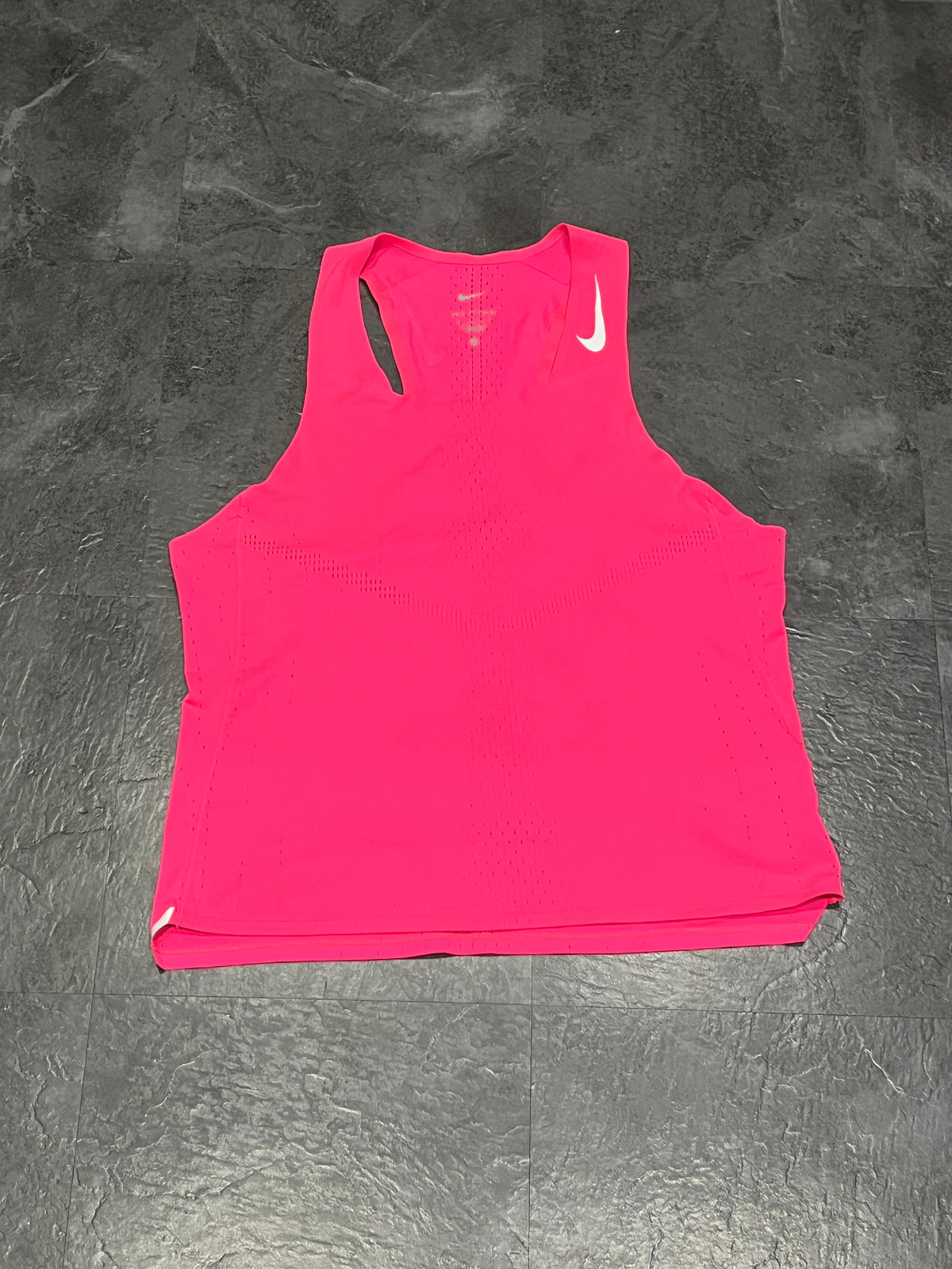 Pink & White Nike Men’s Dri Fit ADV Aeroswift Racing Singlet