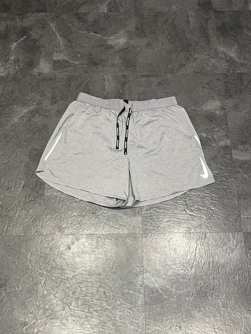 Grey Nike Men’s Dri Fit Flex Stride 5” Brief Lined Running Shorts