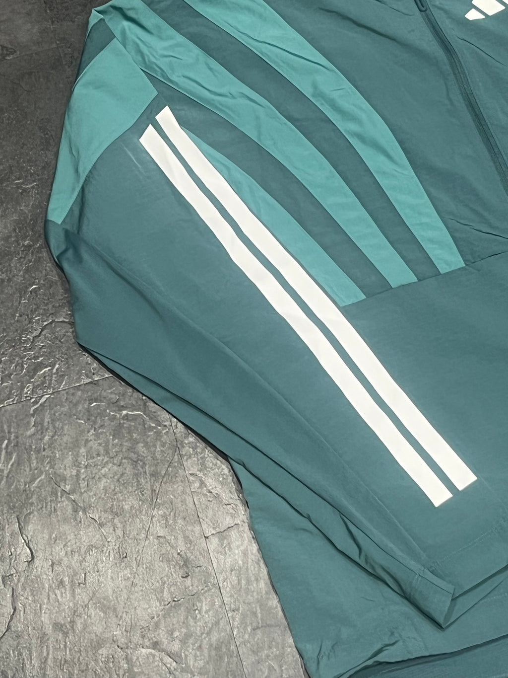 Teal Adidas Adizero Mens Archive Lightweight Running Jacket