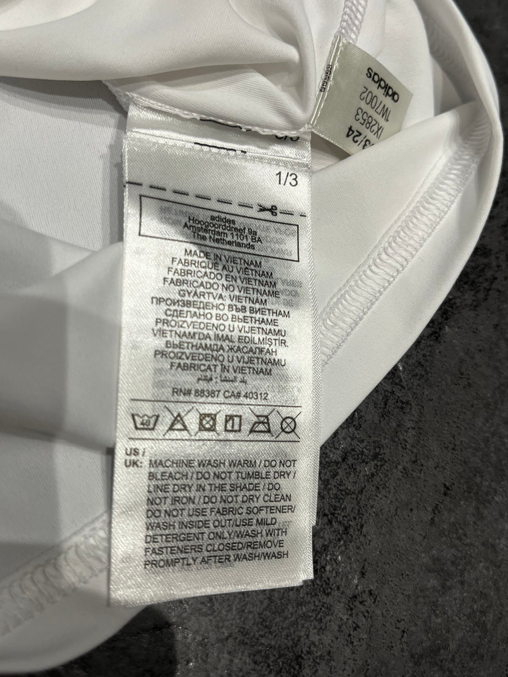 White Adidas Adizero Men’s Racing Singlet