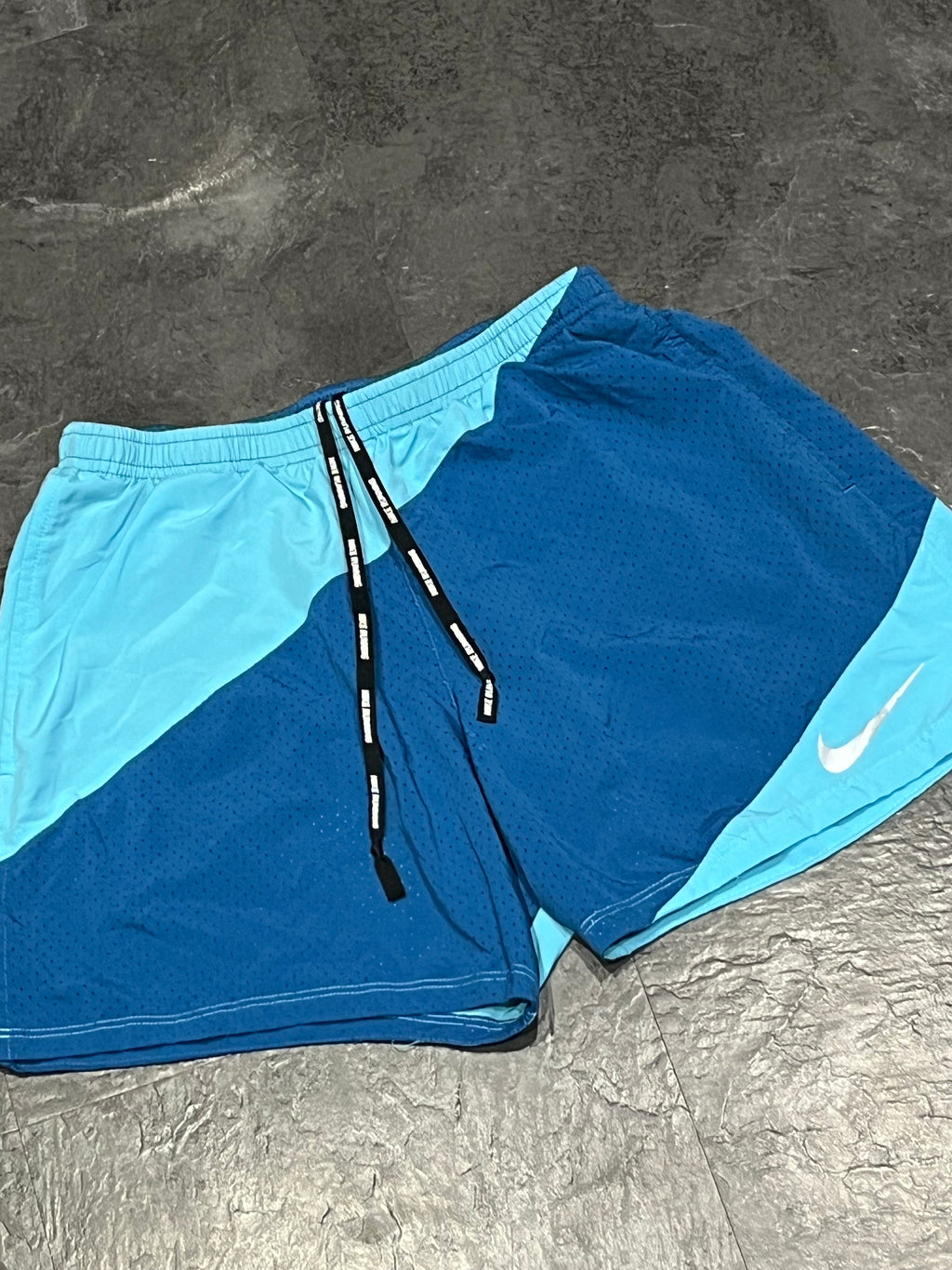 Navy / Light Blue Nike Men’s Dri Fit Miler Running Shorts