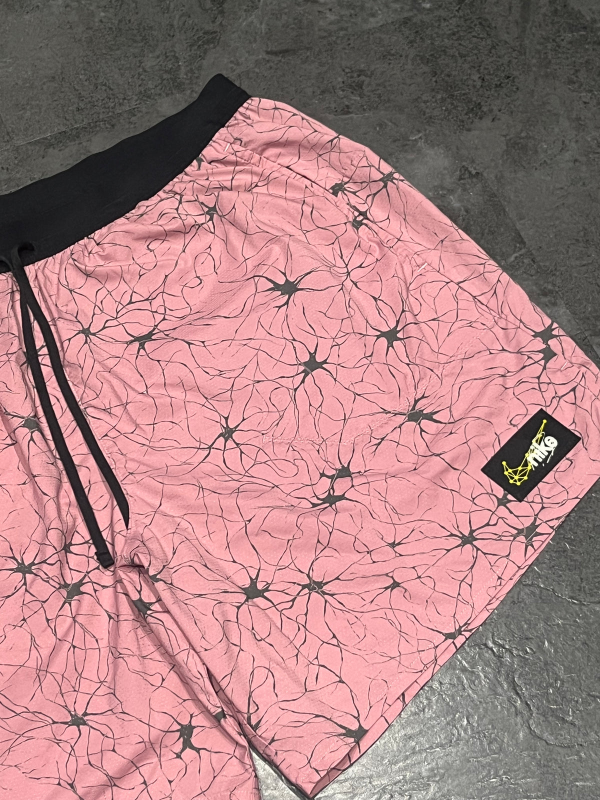 Pink/Black Nike Men’s Dri Fit Stride D.Y.E 7” Running Shorts