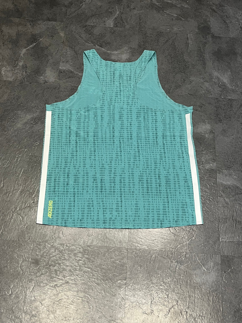 Teal Adidas Men’s Adizero Promo Racing Singlet